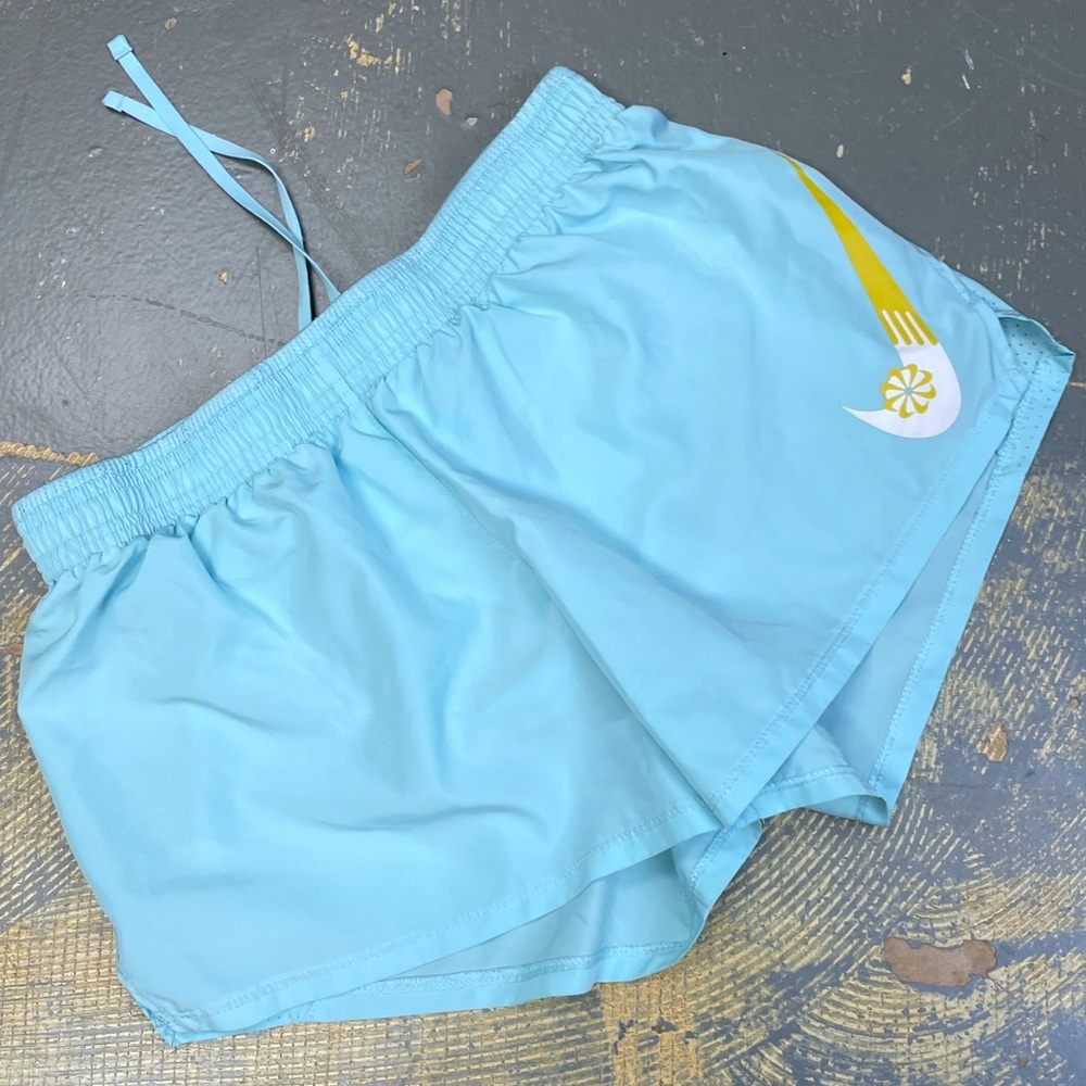 Nike Tempo Dry Core 3” Running Shorts CU3079-434 Blue Medium Pinwheel